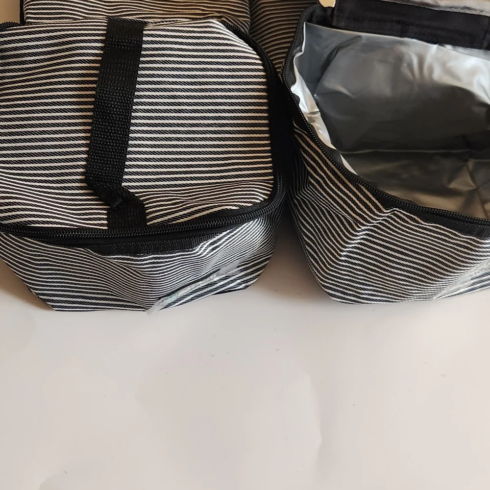 Stylish Striped Organizer Bag Set